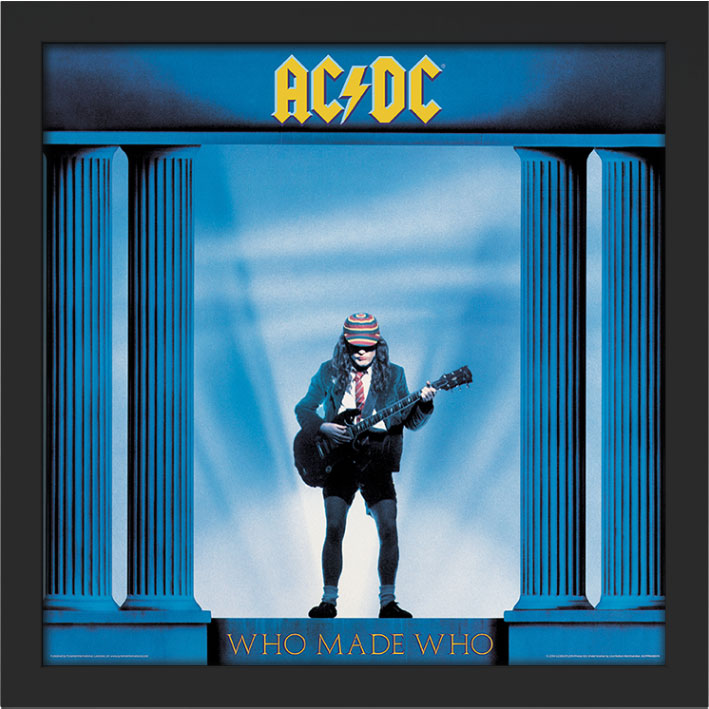 AC/DC (Who Made Who) Album Cover Framed Print