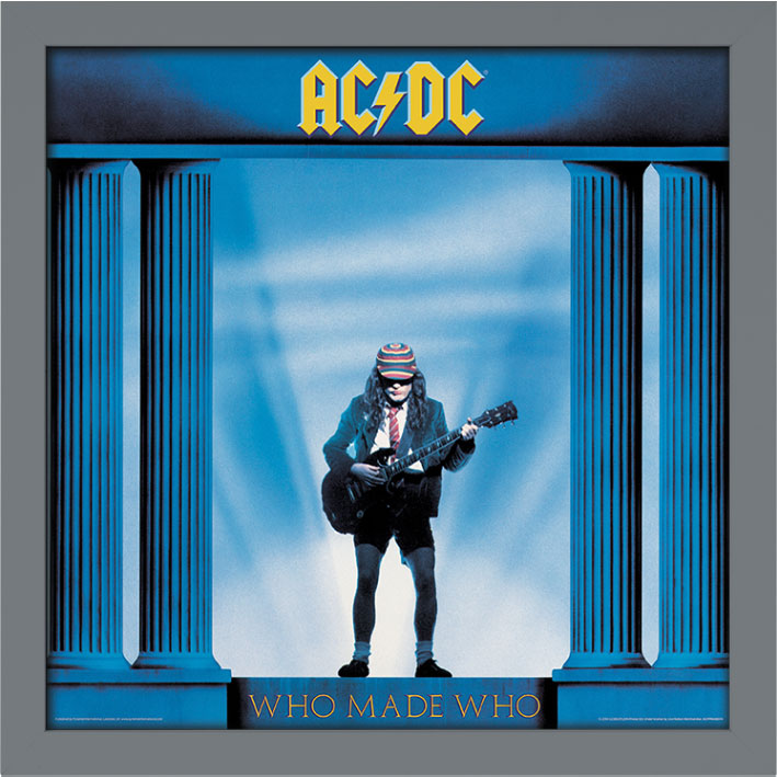 AC/DC (Who Made Who) Album Cover Framed Print