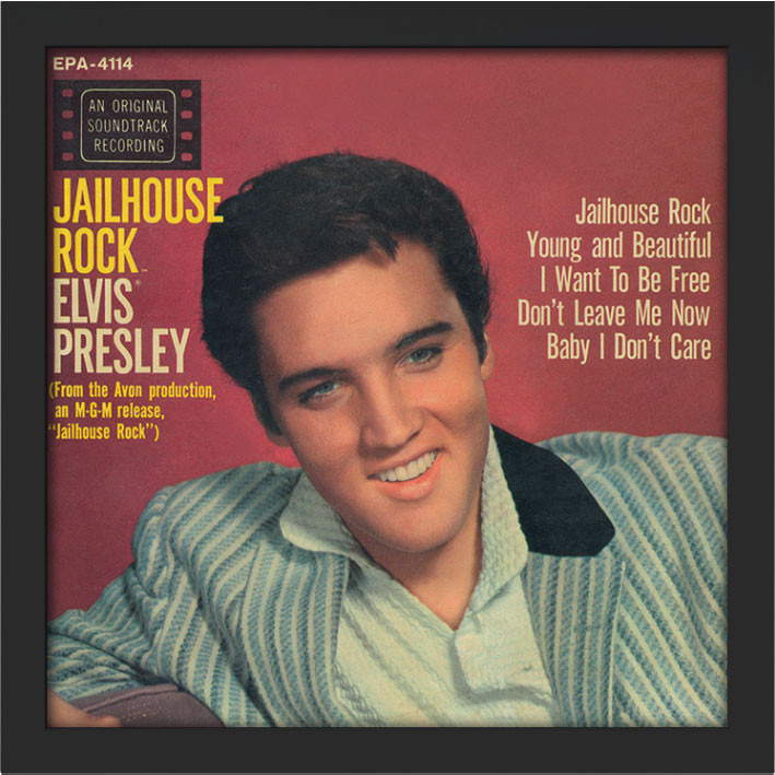 Elvis Presley (Jailhouse Rock) Album Cover Framed Print