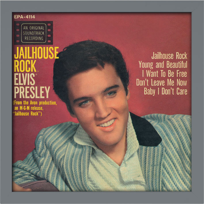 Elvis Presley (Jailhouse Rock) Album Cover Framed Print