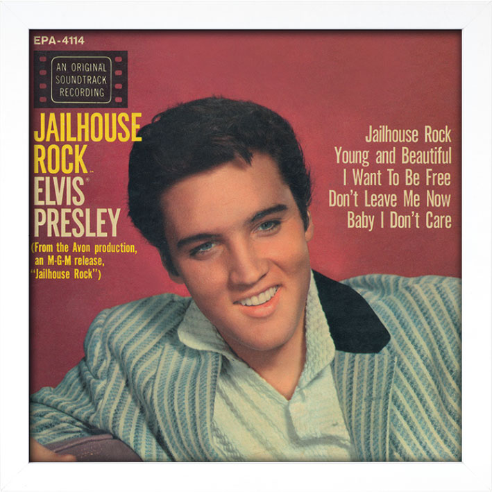 Elvis Presley (Jailhouse Rock) Album Cover Framed Print