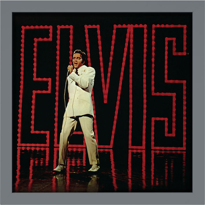 Elvis Presley (Live) Album Cover Framed Print