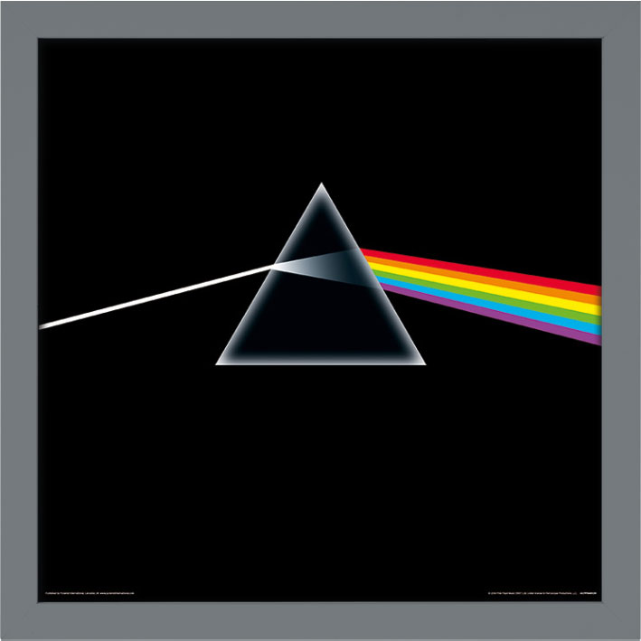 Pink Floyd (Dark Side of the Moon) Album Cover Framed Print