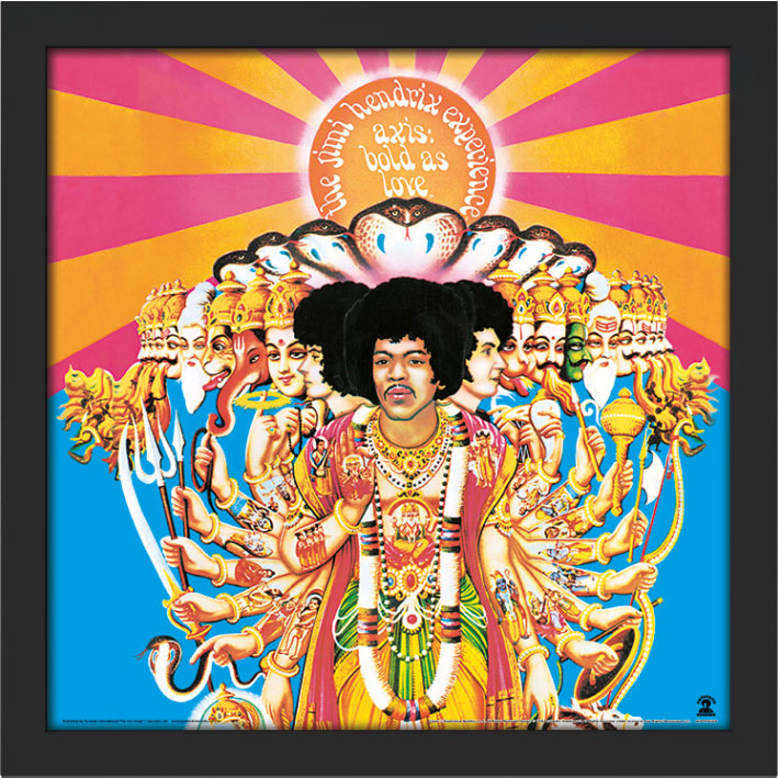Jimi Hendrix (Axis Bold as Love) Album Cover Framed Print