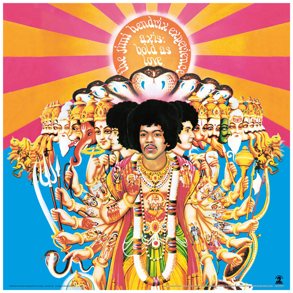 Jimi Hendrix (Axis Bold as Love) Album Cover Framed Print