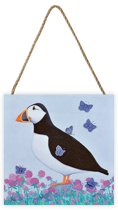 Ailsa Black (Puffs of Blue) Wooden Blocks