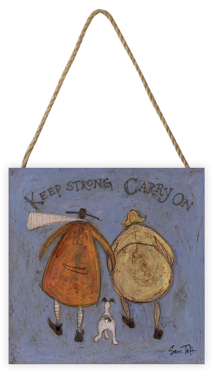 Sam Toft (Keep Strong Carry On) Wooden Block