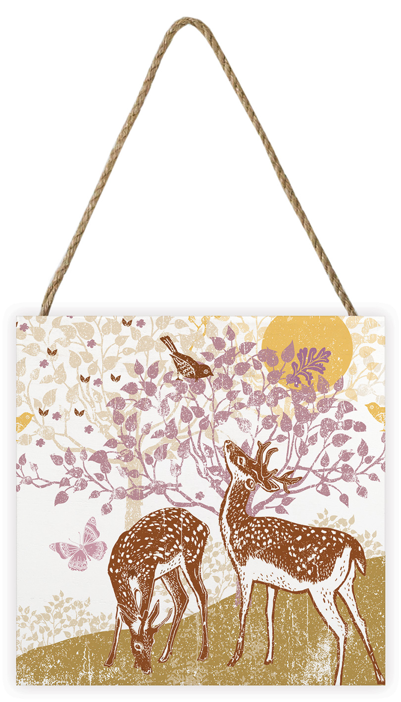 Summer Thornton (Woodland Nature - Deer) Wooden Blocks