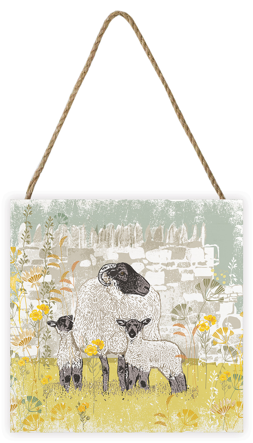 Summer Thornton (Woodland Nature - Sheep) Wooden Block | The Art Group