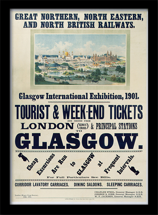 Glasgow Int Exhibition Framed 30 x 40cm Prints