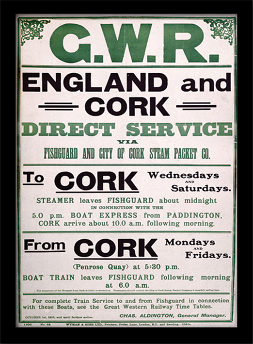 GWR England & Cork Framed 30 x 40cm Prints