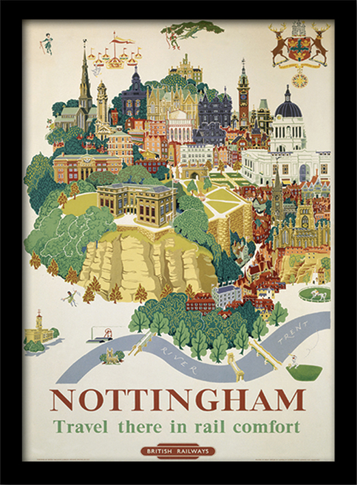 Nottingham (1) Framed 30 x 40cm Prints