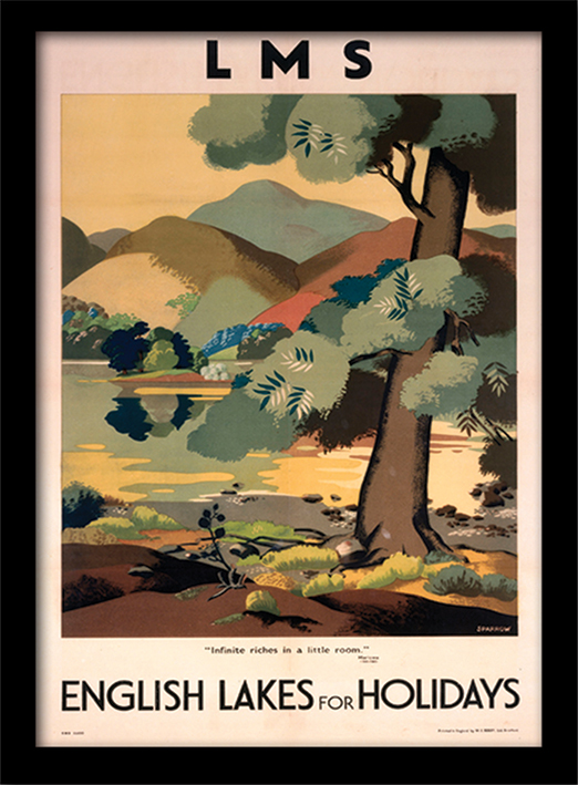 English Lakes for Holidays Framed 30 x 40cm Print