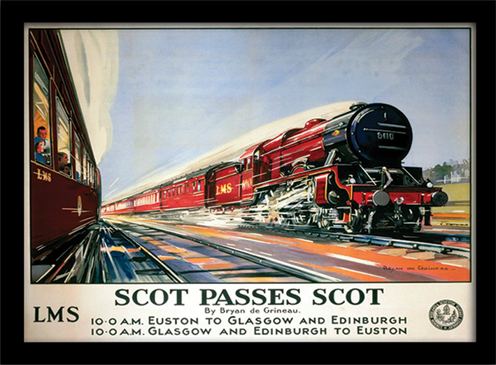 Scot Passes Scot Framed 30 x 40cm Print