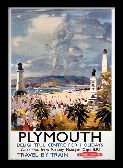 Plymouth (1) Framed 30 x 40cm Print