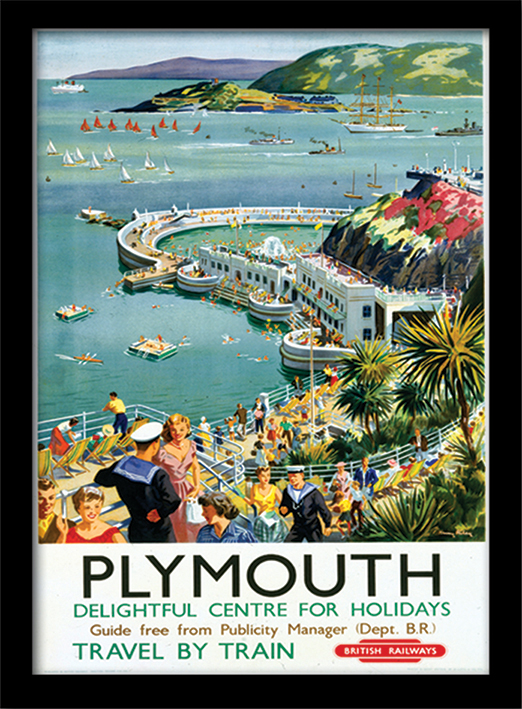 Plymouth (2) Framed 30 x 40cm Print