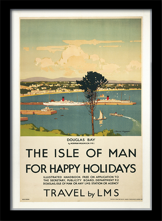 Isle of Man (Happy Holidays) Framed 30 x 40cm Prints