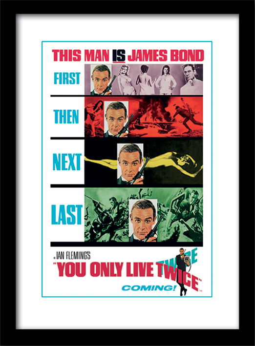 James Bond (You Only Live Twice - Teaser) Framed 30 x 40cm Prints
