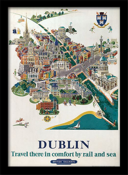 Dublin (1) Framed 30 x 40cm Prints