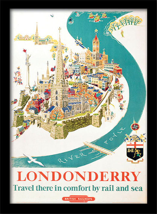 Londonderry Framed 30 x 40cm Print