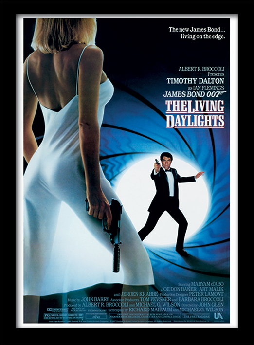 James Bond (The Living Daylights One-sheet) Framed 30 x 40cm Prints