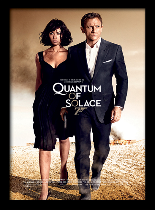 James Bond (Quantum of Solace One-sheet) Framed 30 x 40cm Prints