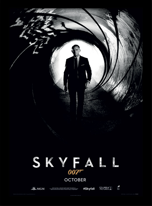 James Bond (Skyfall Teaser) Framed 30 x 40cm Prints