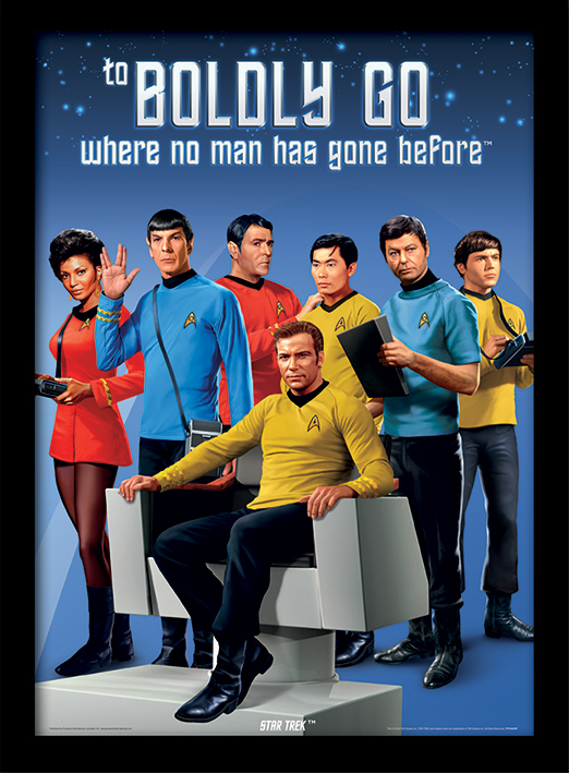 Star Trek (Boldly Go) Framed 30 x 40cm Print