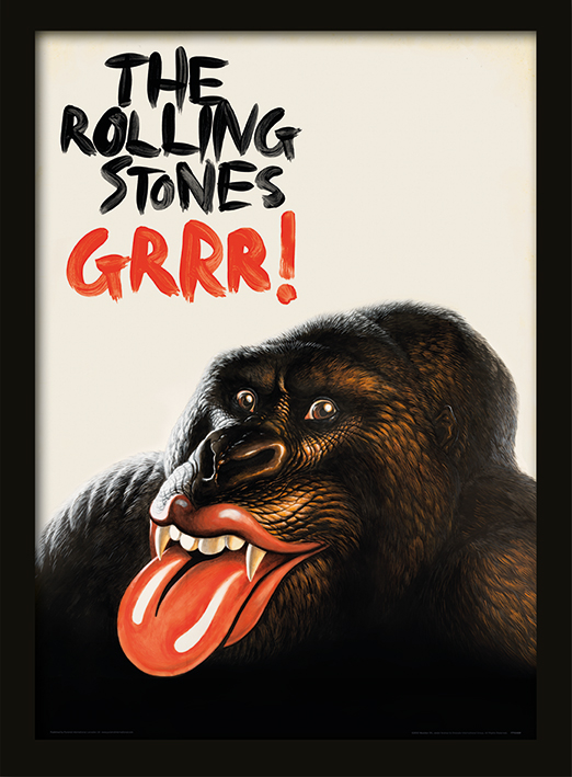 Rolling Stones (Grr!) Framed 30 x 40cm Print