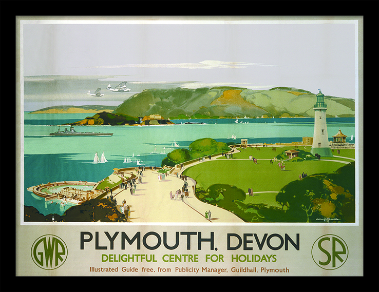 Plymouth (3) Framed 30 x 40cm Print