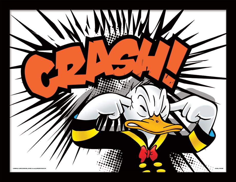 Donald Duck (Crash) Framed 30 x 40cm Prints