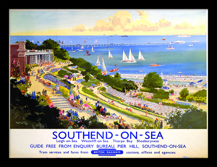 Southend On Sea By British Railways Framed 30 x 40 Official Print 