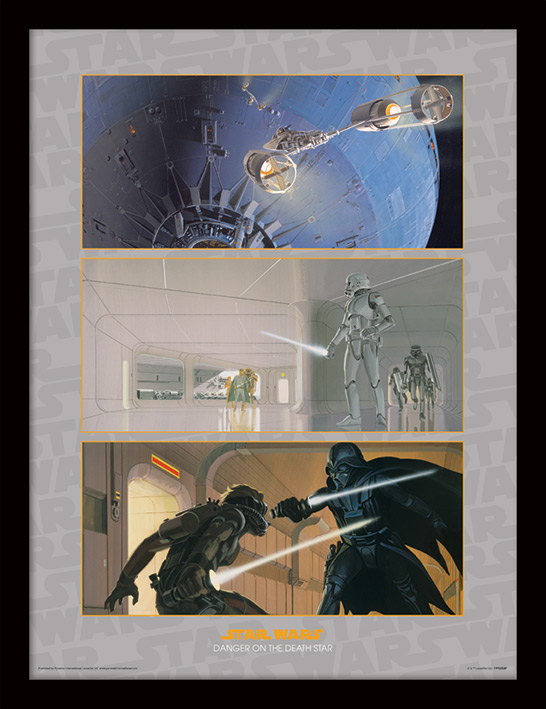Star Wars (Danger on the Death Star) Framed 30 x 40cm Print