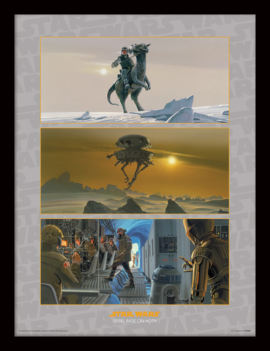 Star Wars (Rebel Base on Hoth) Framed 30 x 40cm Print