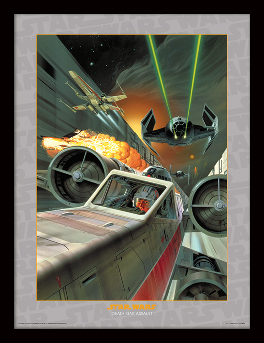 Star Wars (Death Star Assault) Framed 30 x 40cm Prints