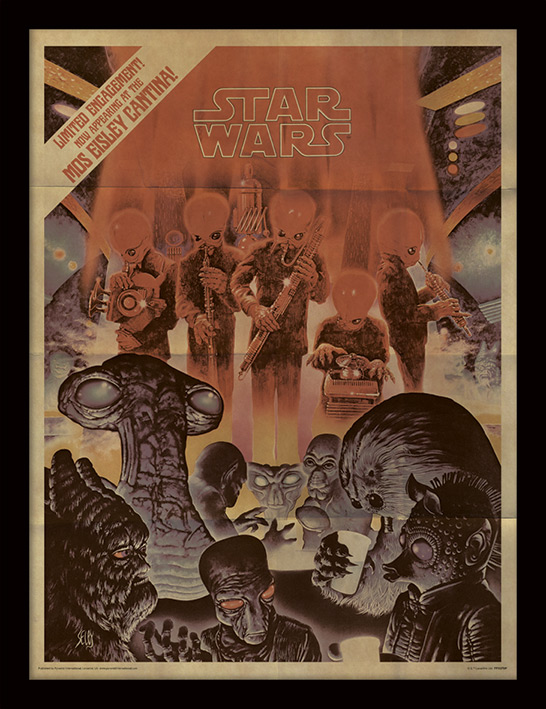 Star Wars (Mos Eisley Cantina Aged) Framed 30 x 40cm Prints