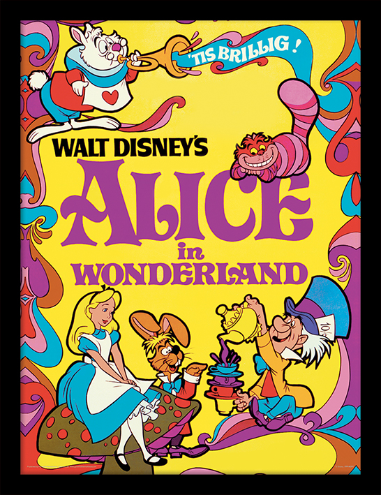 Alice In Wonderland (1974) Framed 30 x 40cm Print
