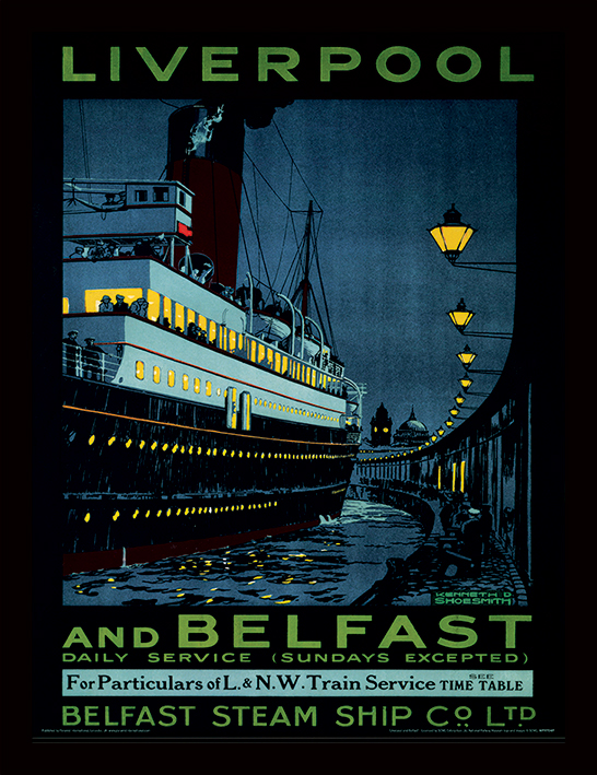 Liverpool and Belfast Framed 30 x 40cm Prints