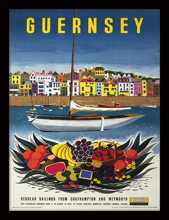 Guernsey (Boat) Framed 30 x 40cm Print