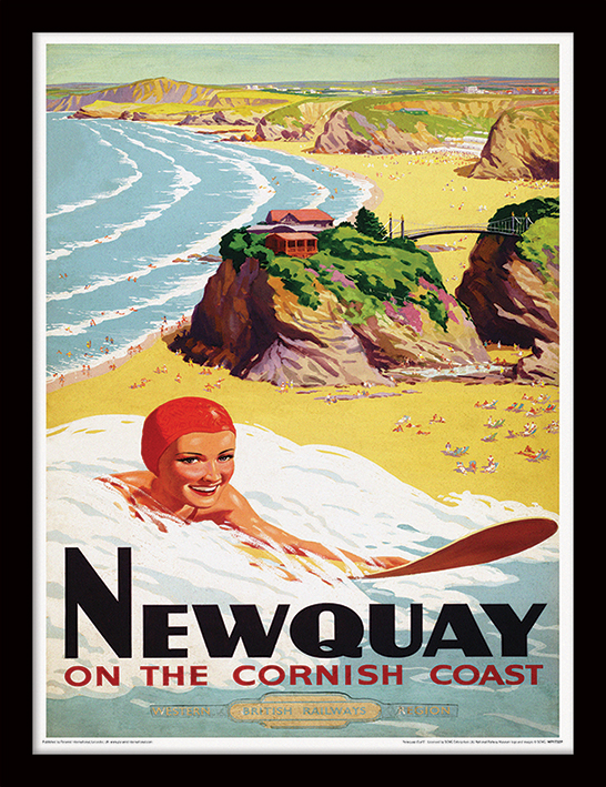 Newquay (Surf) Framed 30 x 40cm Prints