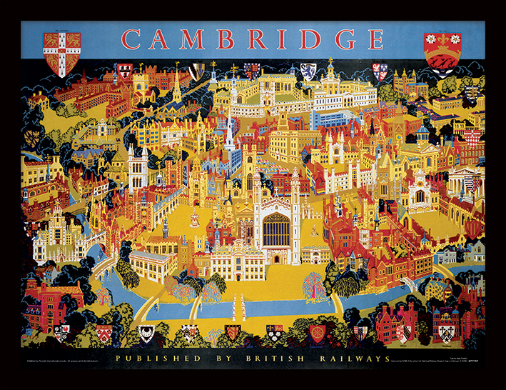 Cambridge (Crests) Framed 30 x 40cm Prints