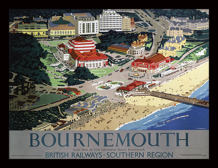 Bournemouth (Beach) Framed 30 x 40cm Prints