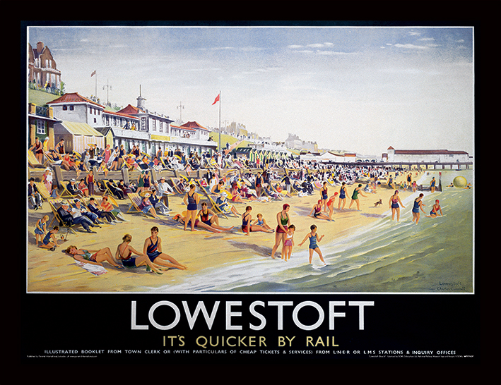 Lowestoft (Beach) Framed 30 x 40cm Print