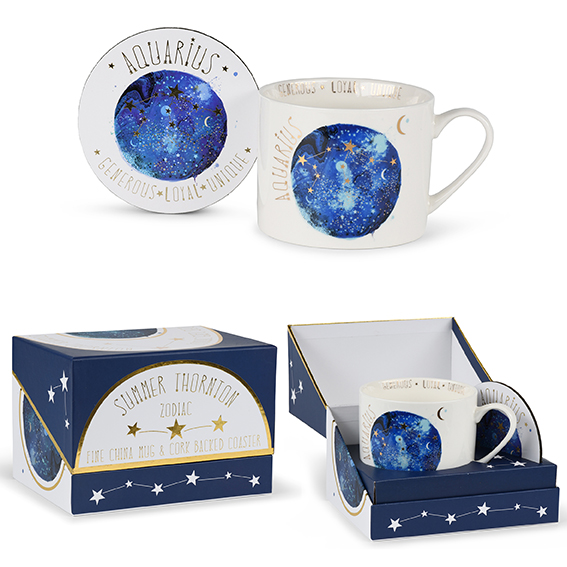 Summer Thornton (Signs of the Zodiac - Aquarius) Mug Gift Sets