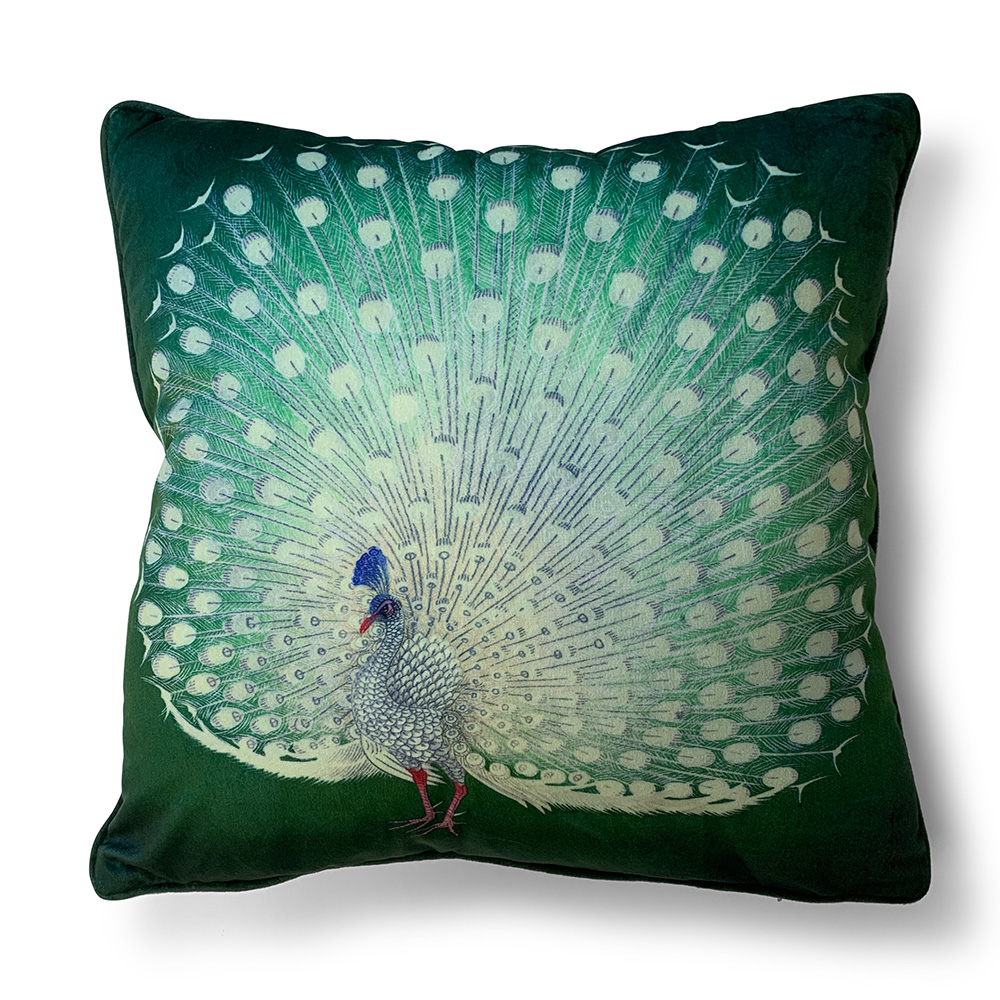 Ohara Koson (Peacock) Cushion