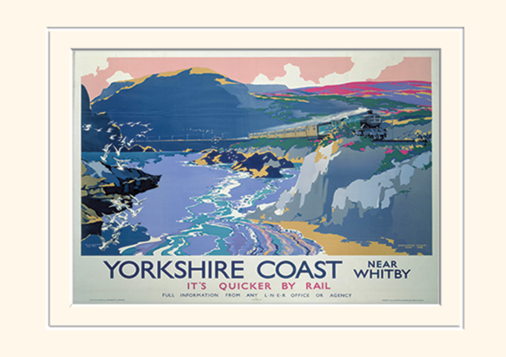 Yorkshire Coast Mounted 30 x 40cm Print
