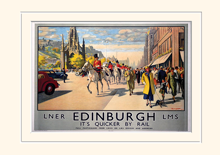 Edinburgh (1) Mounted 30 x 40cm Prints