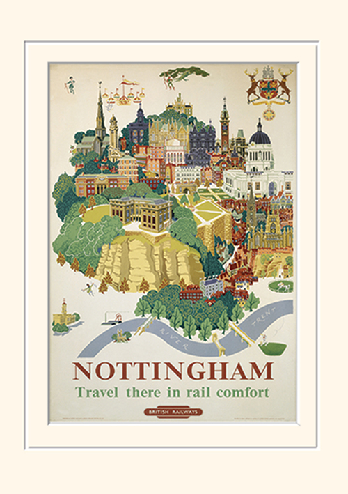 Nottingham (1) Mounted 30 x 40cm Prints
