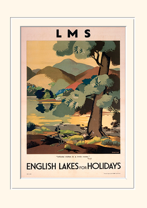 English Lakes for Holidays Mounted 30 x 40cm Prints
