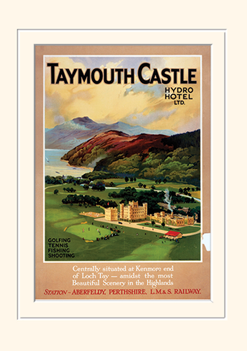 Taymouth Castle Mounted 30 x 40cm Prints